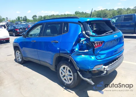 2018 Jeep Compass Sport Fwd из США, поврежденный, VIN 3C4NJCAB0JT338622